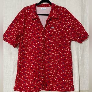 Men’s patriotic Columbia button down